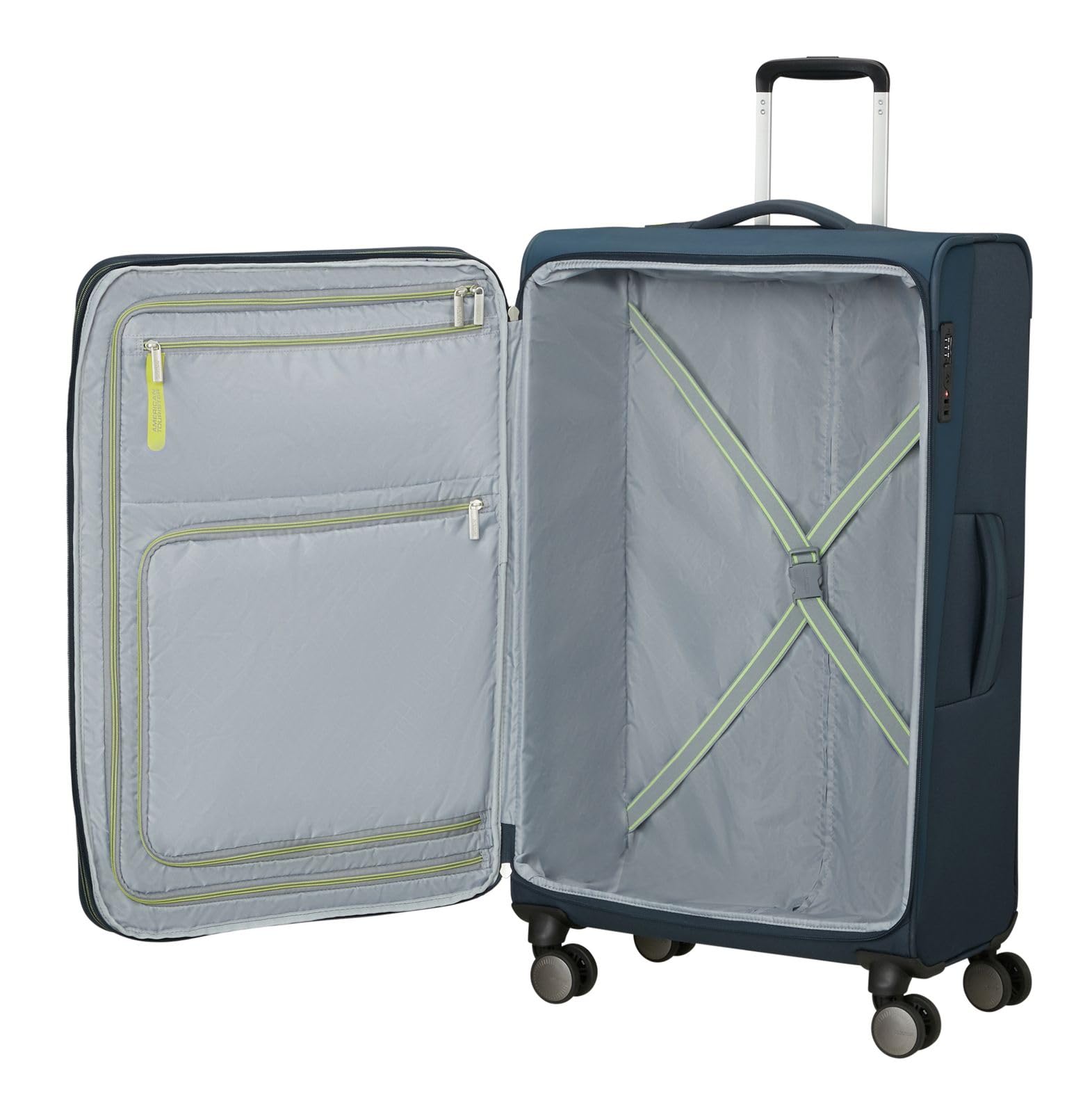 American Tourister Trolley Wanderlite Spinner Exp. TSA Dark Navy Azul Marino 80cm