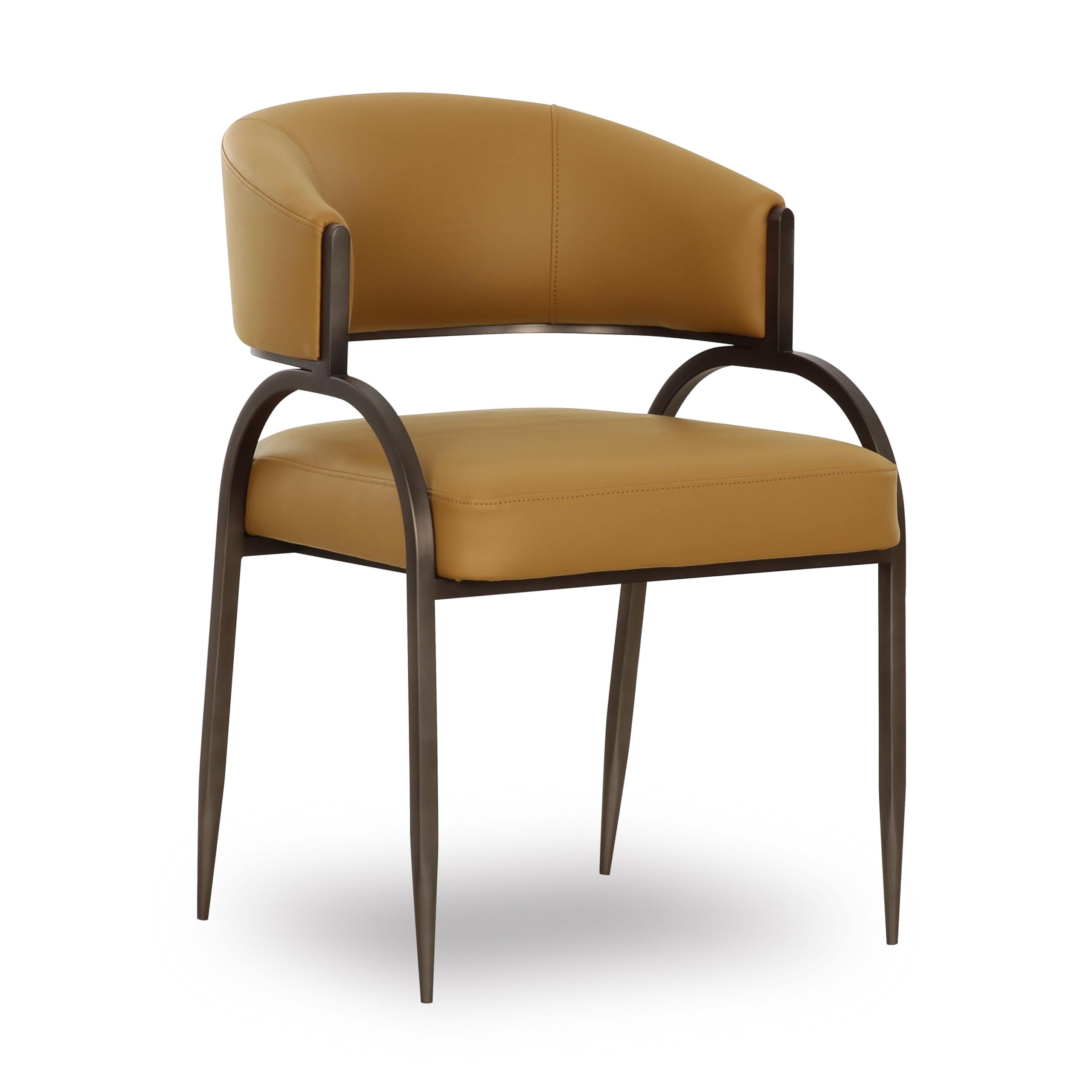 Amazon.com - Tov Furniture Tatum Tan Vegan Leather Dining Chair