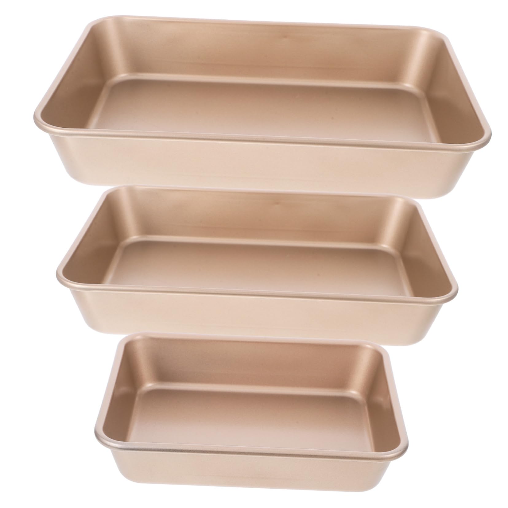 Ciieeo 3pcs Nonstick Baking Pans Deep Lasagna Pan for Oven Bakeware Heavy Duty Sheet for Cakes Brownies Casseroles and Bread Baking