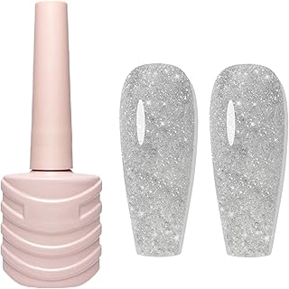Charming Glitter Gel Esmalte | Charming Reflective Glitter Gel Verniz - Esmalte brilhante disco DJ LED gel para unhas verniz, design brilhante para unhas polonês feriado cores Uwariloy