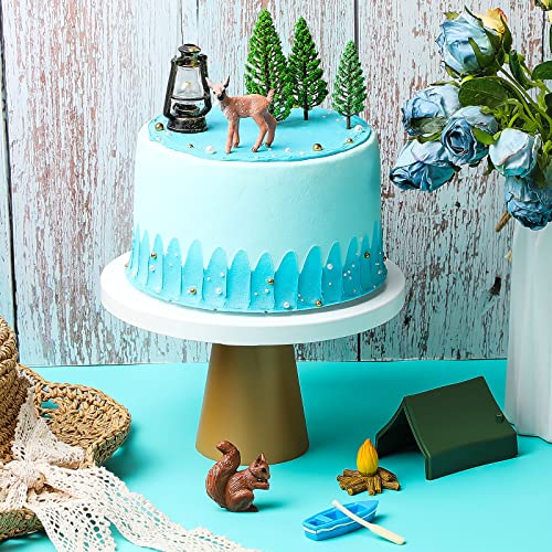 11 Pieces Camping Cake Topper Fireside Camp Decor Set Fireside Camp Cake Topper Camping Themed Cake Topper Camping Cake Decoration For Kids Happy Camper Forest Theme Birthday Party Supplies #TOP2
