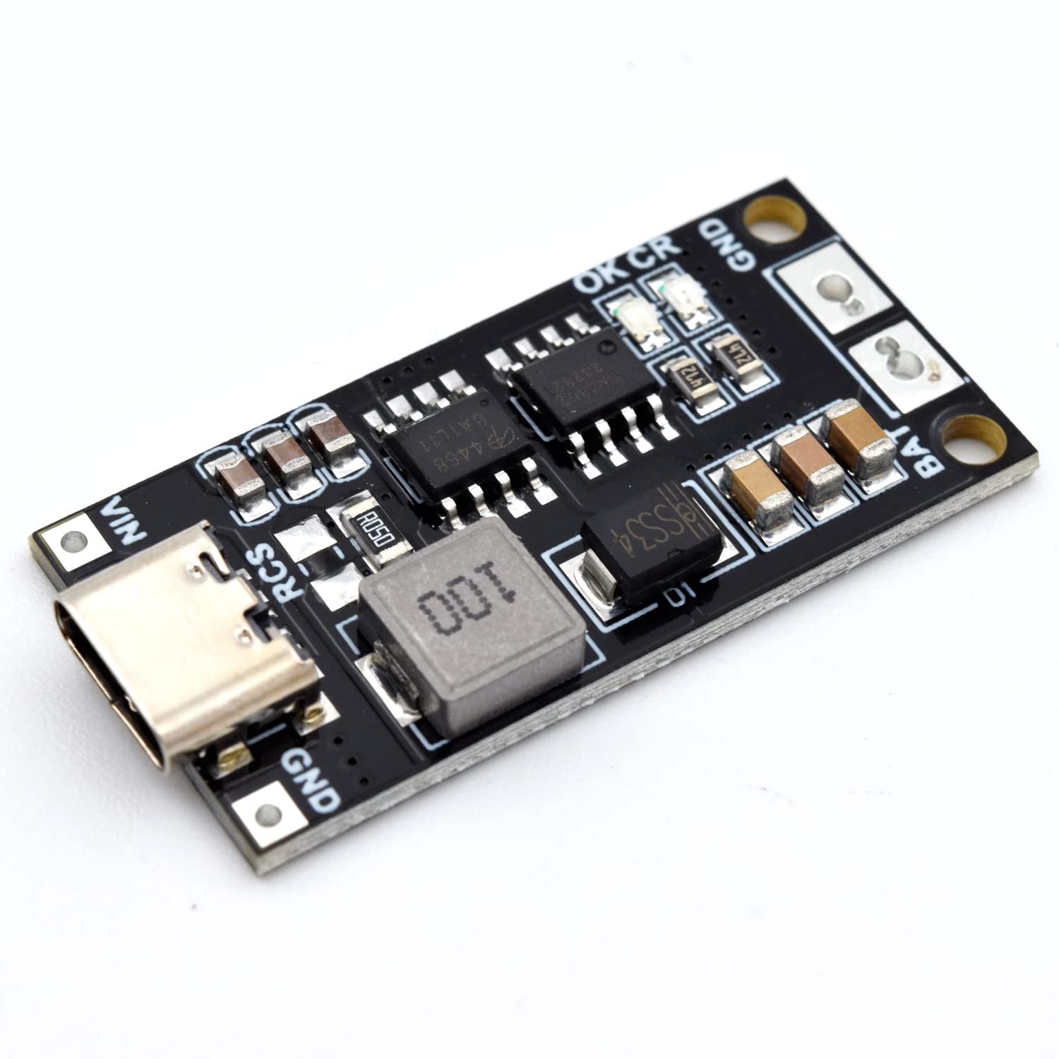 AdeeptType C BMS 2S 2A 18650 21700 3.7V Lithium Battery Charge Module Charging Board Step-Up Boost Li-Po Polymer USB C to 8.4V