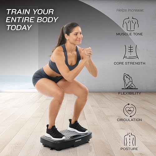 Miniatura 8 de Nautilus Vibratone Pro Vibration Plate - Plataforma de ejercicio y fitness para cuerpo completo, fuerza muscular, circulación