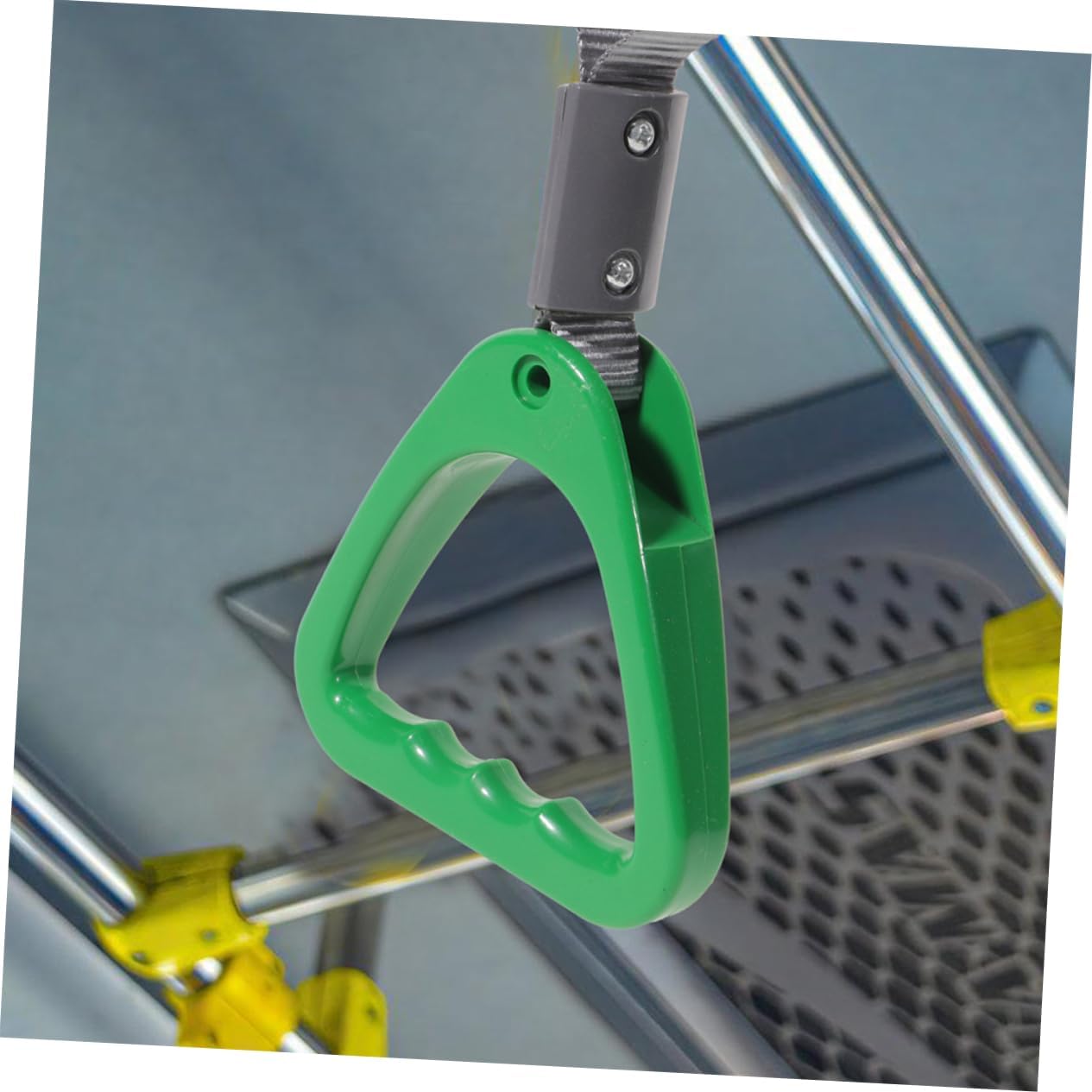 Luxshiny 2pcs Ergonomic Bus Assist Handle Rings Durable Support Grip for Subway and Train for Elderly and Disabled Easy Installation Design