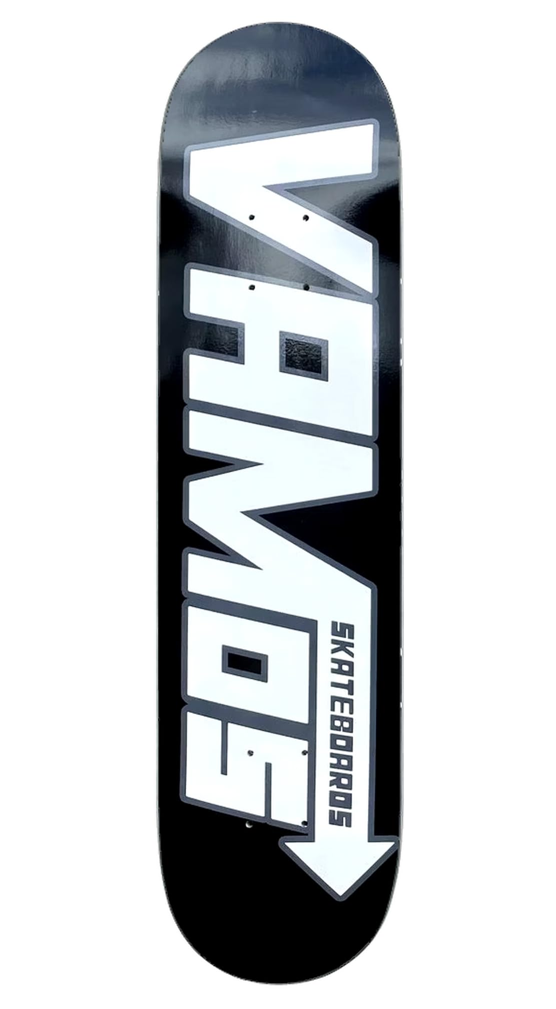 Twin Tail Deck 8,25" | Black Speed Design Skateboard Deck + Griptape & Sticker | 7Ply Canadian Maple Skate Deck 8.25" (20,96cm)