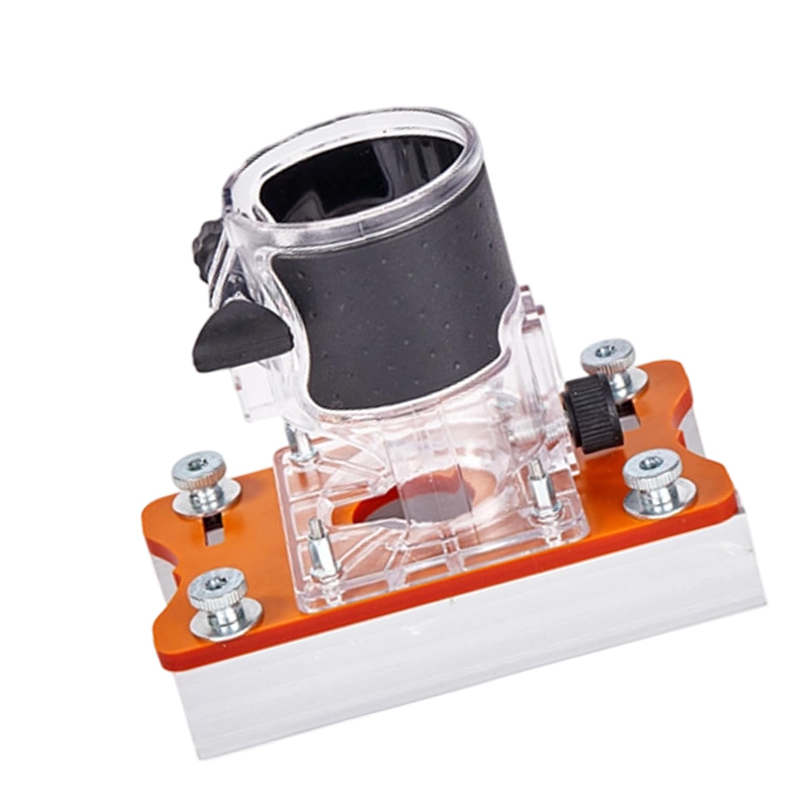2 in 1 Woodworking Trimmer Slotting Auxiliary Positioning Bracket Adjustable Router Base Installation Invisible Screw Woodworking Tool