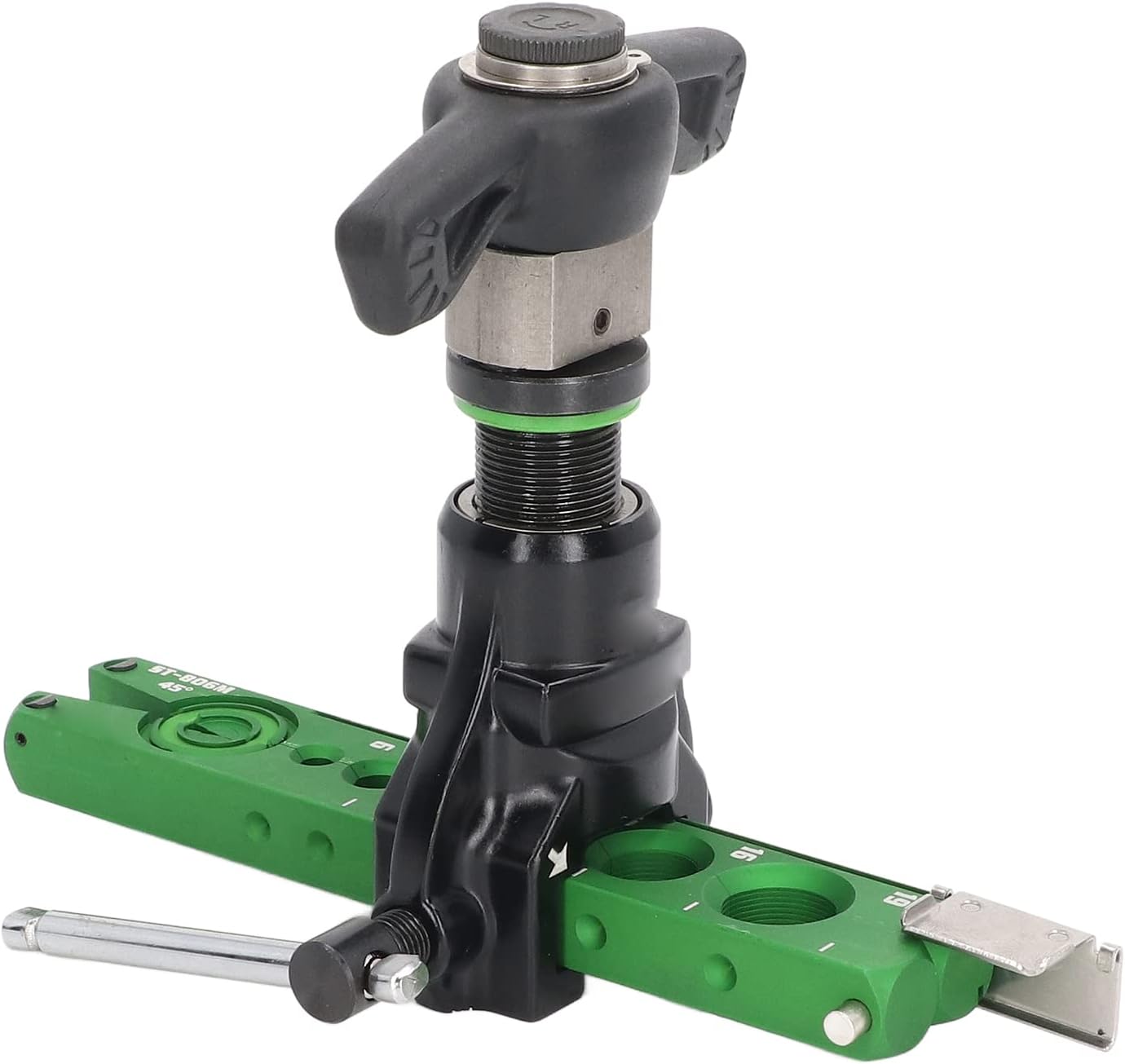 Flaring Tool Kit, 1/4‑3/4in Flaring Tool Kit, 45 Degree Ratchet Manual Drill Drive Eccentric Tube with Cutter for Chemical Pipeline Connection, Tools