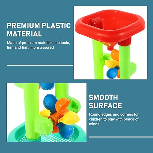 Miniatura 4 de Alipis Juguete de playa de reloj de arena, rueda de arena para playa, arena y playa para niños que fluye arena y agua playa reloj de arena embudo de