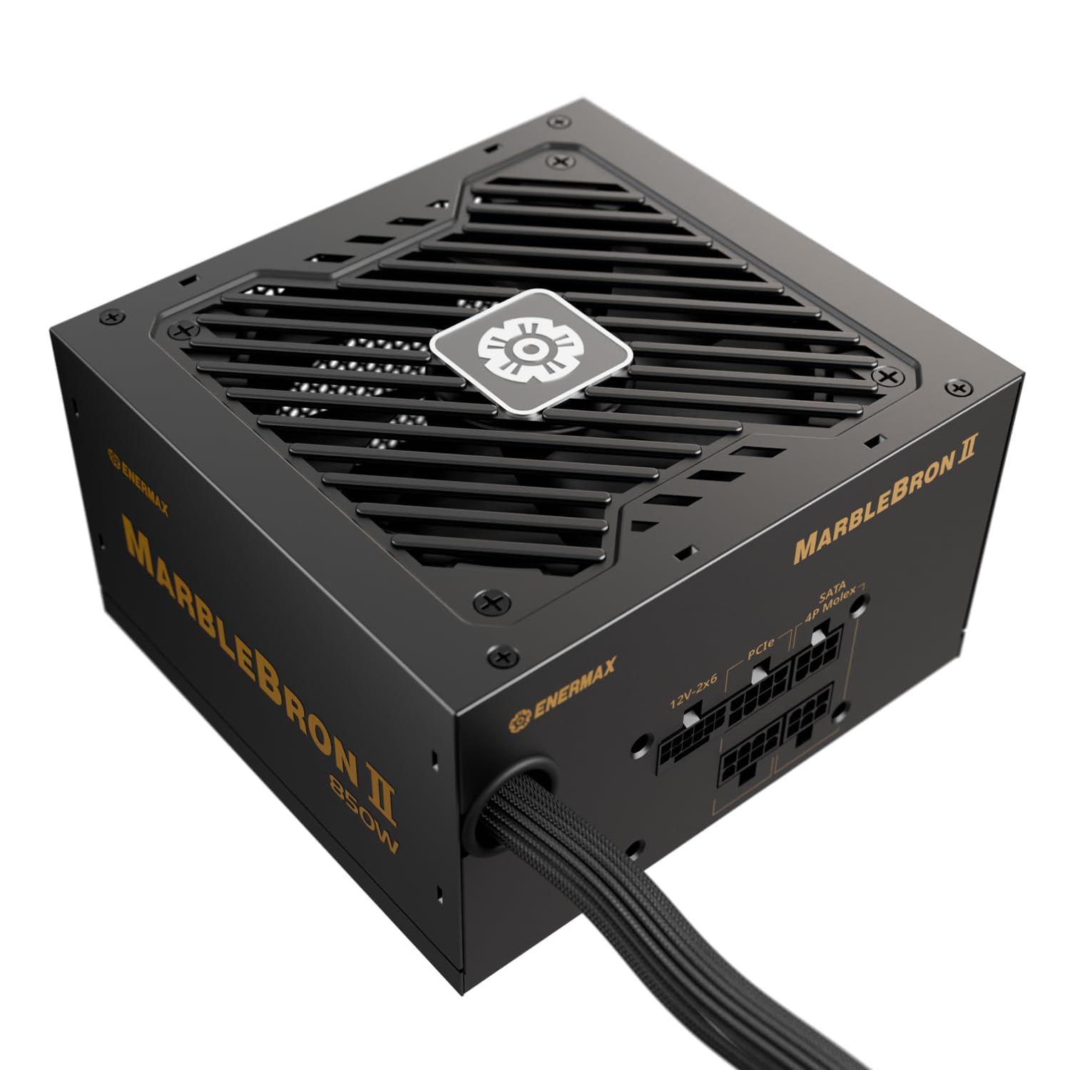 ENERMAX MARBLEBRON II 850 Watt, alimentatore modulare da gioco 3.1 ATX, PCIe 5.1, cavo indiv. Sleeve |80PLUS Bronzo | ventola Silent 12 cm FDB | DC a DC con condensatore jap. | protezione 6 volte |