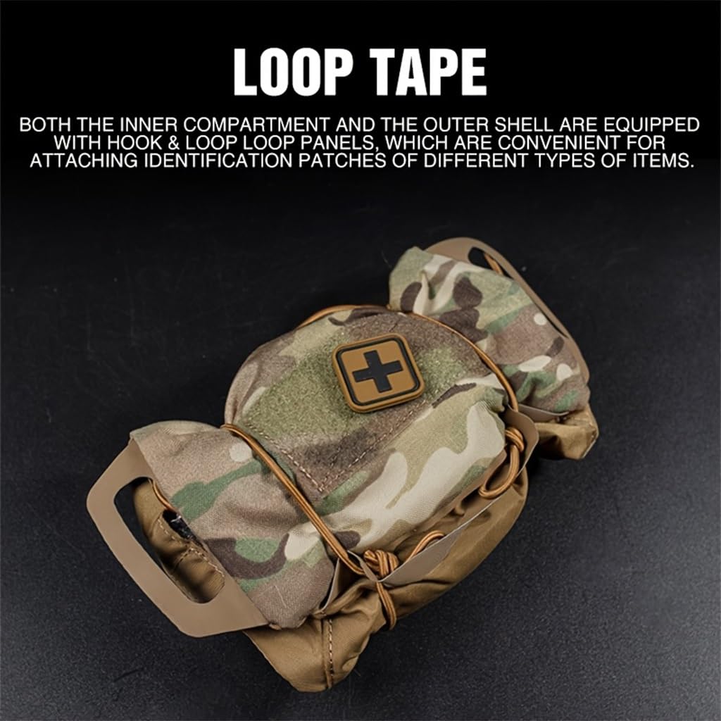 WLXW Taktische Erste-Hilfe-Tasche MOLLE-Medizintasche IFAK-Ausziehbarer Medizin-Organizer Tourniquet-Tasche Holster Die Tourniquet-Tasche Für Jagd Und Airsoft(RG)