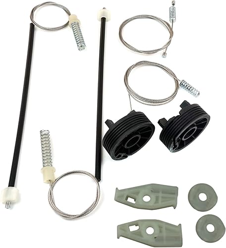 Miniatura 5 de Bross Auto Parts BWR912+BWR913 Window Regulator Repair Kit Rear Left Right 9636597380 9636597280 for Peugeot 206 CC Convertible Cabriolet