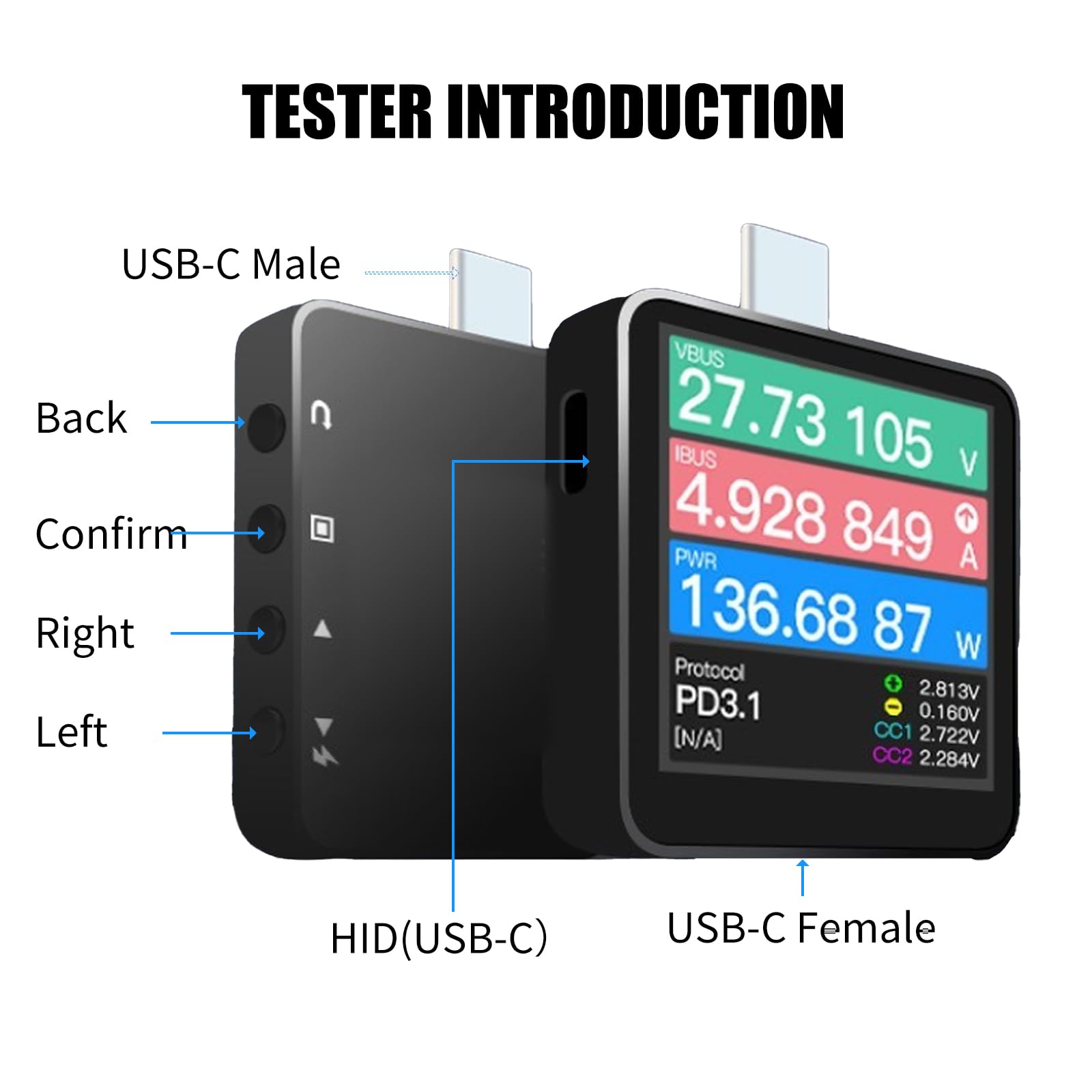 Amazon.com: Latest Version Supports USB PD3.1 Power-Z KM003C