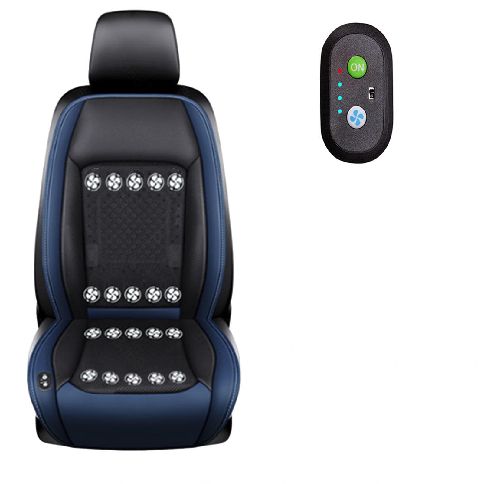 LRF-yxkj Car Seat Cooler 12V-24V 3 Cooling Air Speeds Cooling Seat Cushion for Cars,Suv,Sedans and Pick-Up Trucks,Blue-12V20Fan