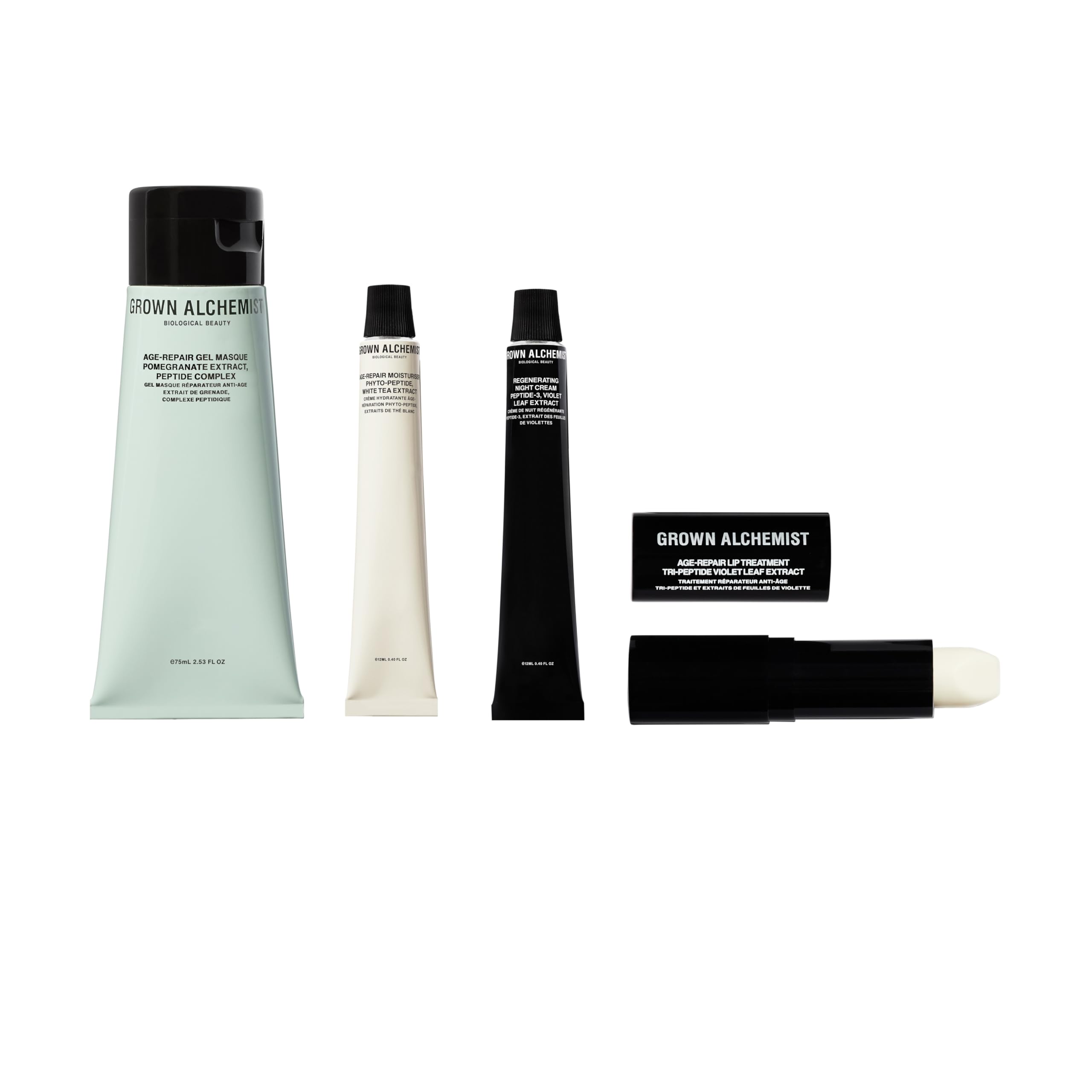 Age-Repair Skincare Kit - Skincare Set Gift Exclusive - Regenerating Vitamin C Night Cream 12 ml, Age-Repair Gel Face Mask, Anti Aging Face Moisturiser 12 ml, Lip Care Treatment 12 ml