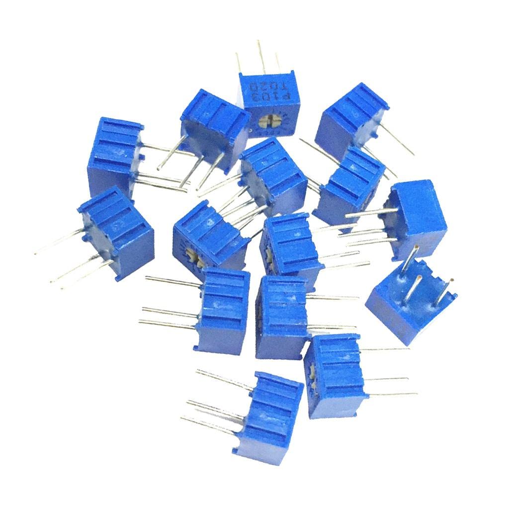 CALANDIS™ 6x15Pcs 15 Values 3362P Trim Pot Trimmer Potentiometer Kit Variable Resistors | Potentiometers | Passive Components | Electronic Components | Electrical & Test Equipment-image-12