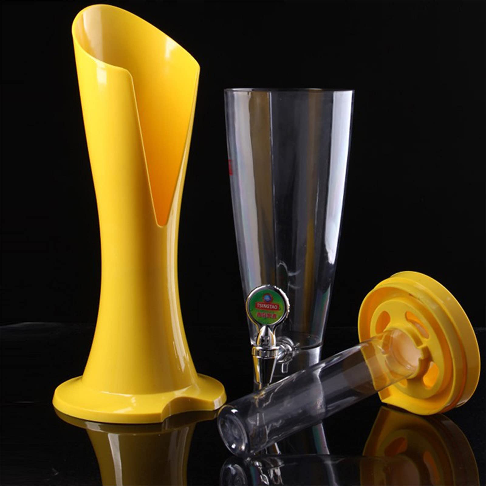 Wieża Piwa, Dozownik napojów Beer Tower z rurką do utrzymywania zimnych napojów, idealna na imprezy i gry, akcesoria do baru domowego,5,2.0L