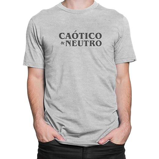 Camiseta RPG Caótico Neutro Jogos Tabuleiro Camisa Geek CPL