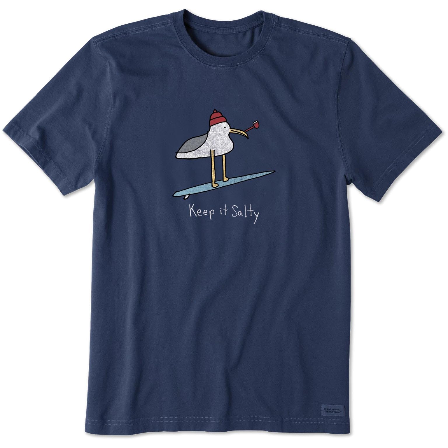 Life is Good Keep it Salty Seagull Crusher Tee