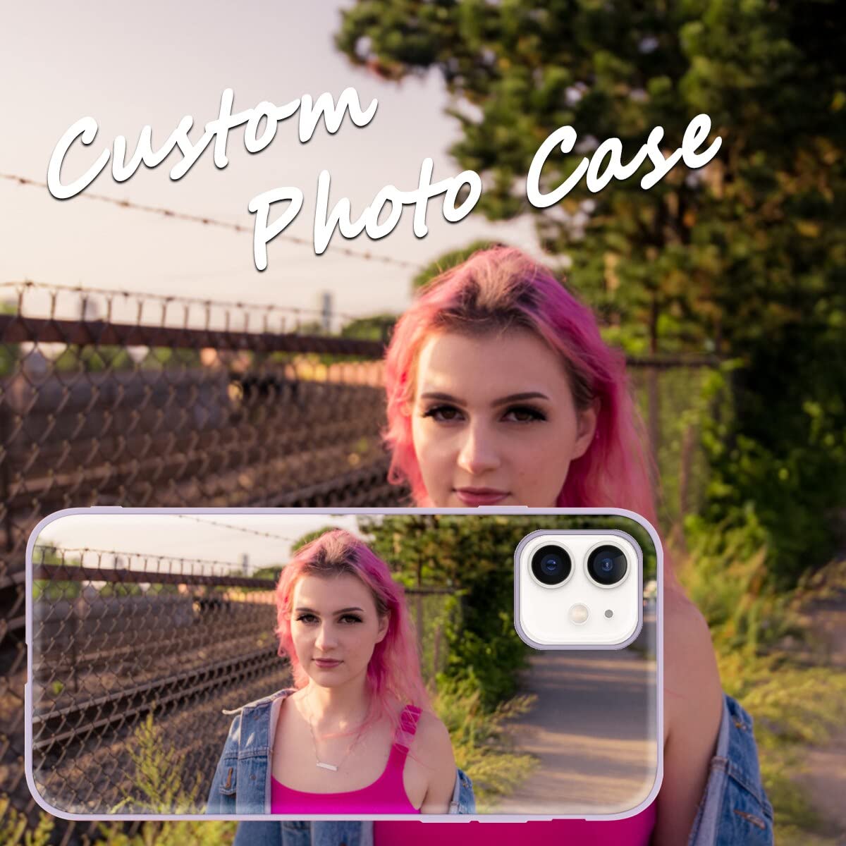 Yoedge Cover Personalizzata Custodia per Apple iPhone 12/ iPhone 12 Pro 6,1 Personalizzato con Foto Testi Disegni Personalizza Custodia Immagine, Antiurto Bianco Personalizzabili Case per iPhone12