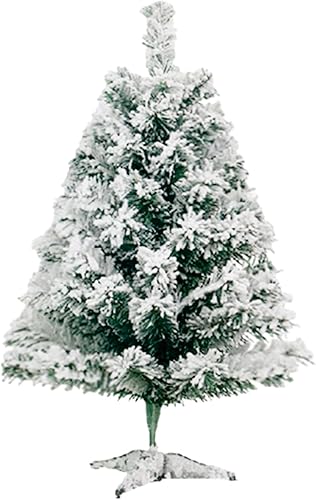 Árbol de Navidad artificial, árboles de pino nevado de 1.5234 pies con soporte para decoración de Navidad para interiores y exteriores, árbol de