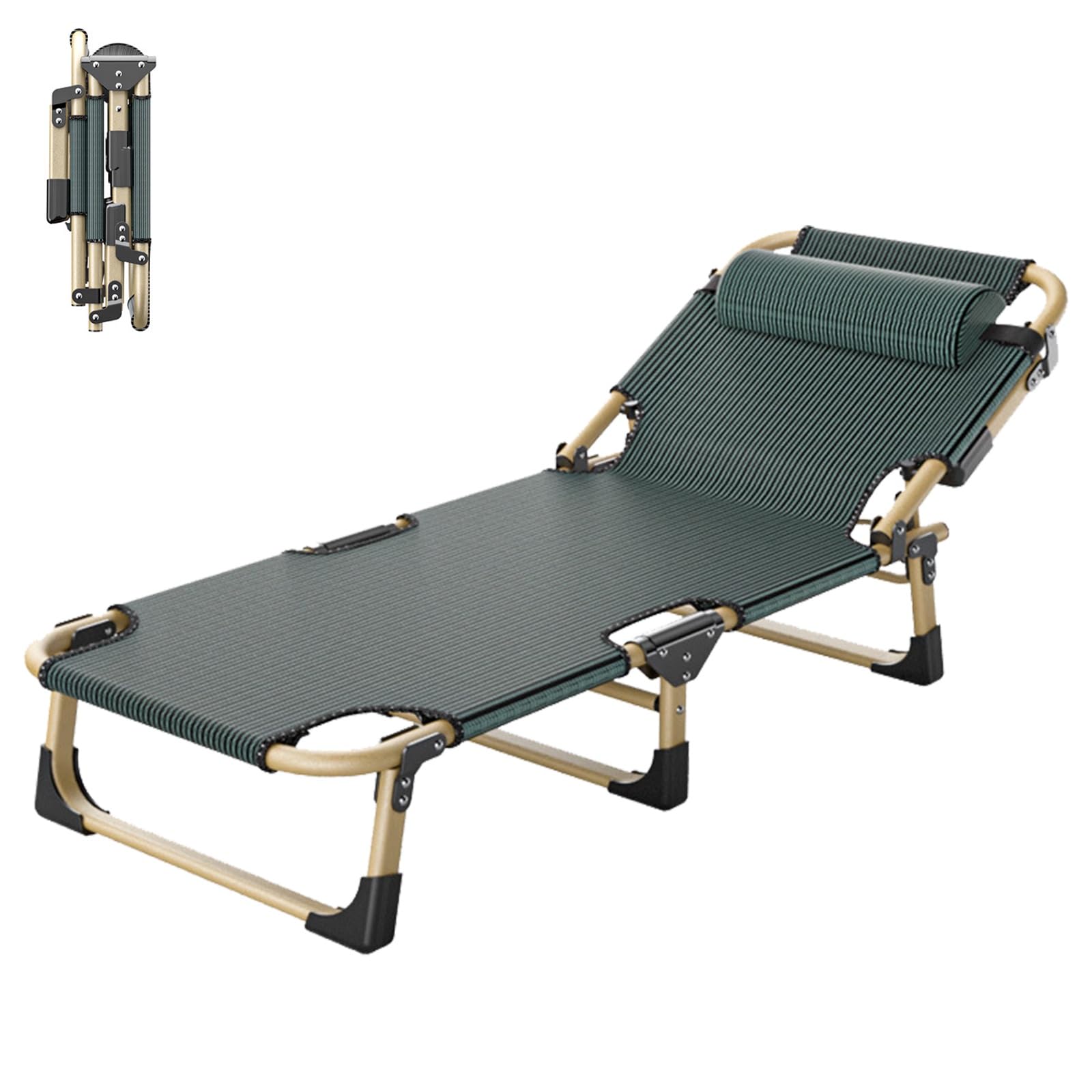 SIMILAR TO…Foldable Camping Cot, Ultralight Folding Bed for Adults, Compact Portable Bed with Pillow for Camping, Tent, Office Naps, Car Trips & Home Guest Bed (Style B/A)