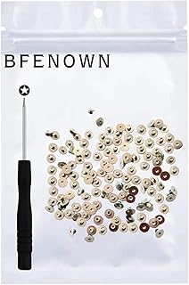 Bfenown 50pcs Replacement Keyboard Rivets Screws + Screwdriver for MacBook pro Retina A1706 A1707 A1990 A1708 A1989 A2141 A1932 A2159 A2179 A2251 A2289 A2337 A2338 A2442 A2485 A2681,Year 2016-2022