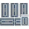 ElectroCookie Solderable Breadboard PCB Board for Electronics Projects Compatible for DIY Arduino Soldering Projects, Gold-Plated (5 Pack + 1 Mini Board, Blue)