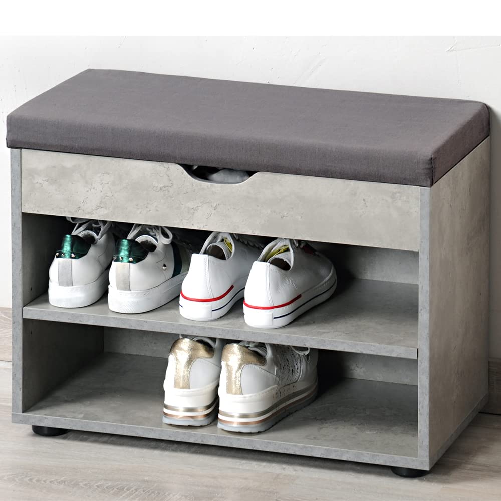 Scarpiera in legno ingegnerizzato nero 60x35x105 cm | Leroy Merlin