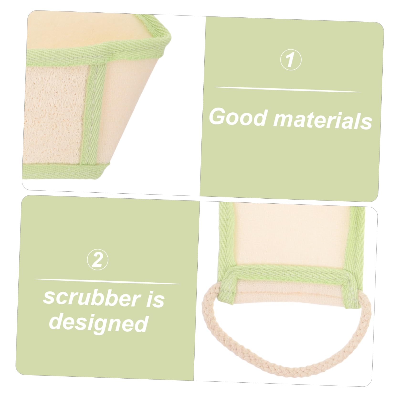 Healeved 5piezas Esponja Exfoliante Para Ducha Loofah De Cuerpo Limpiador Exfoliante De Espalda Para Baño Para Material Natural De Luffa