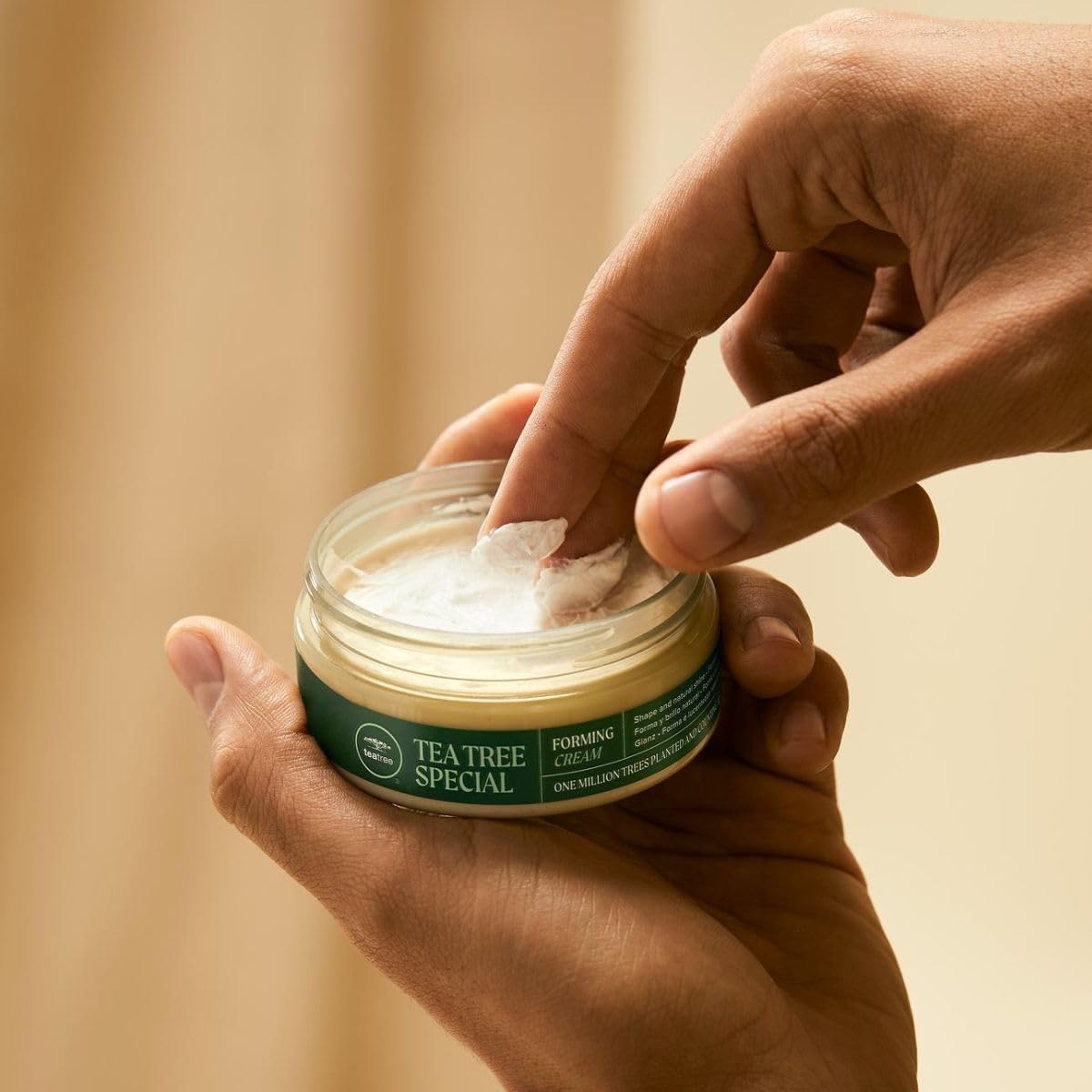 Tea Tree Forming Cream, Flexible Hold, Natural Shine Finish, For All Hair Types, Especially Medium to Coarse, 3 oz