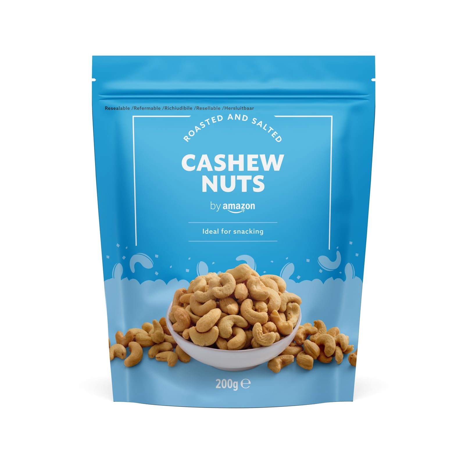 by Amazon Noix de cajou grillées et salées, 200 g (lot de 7)