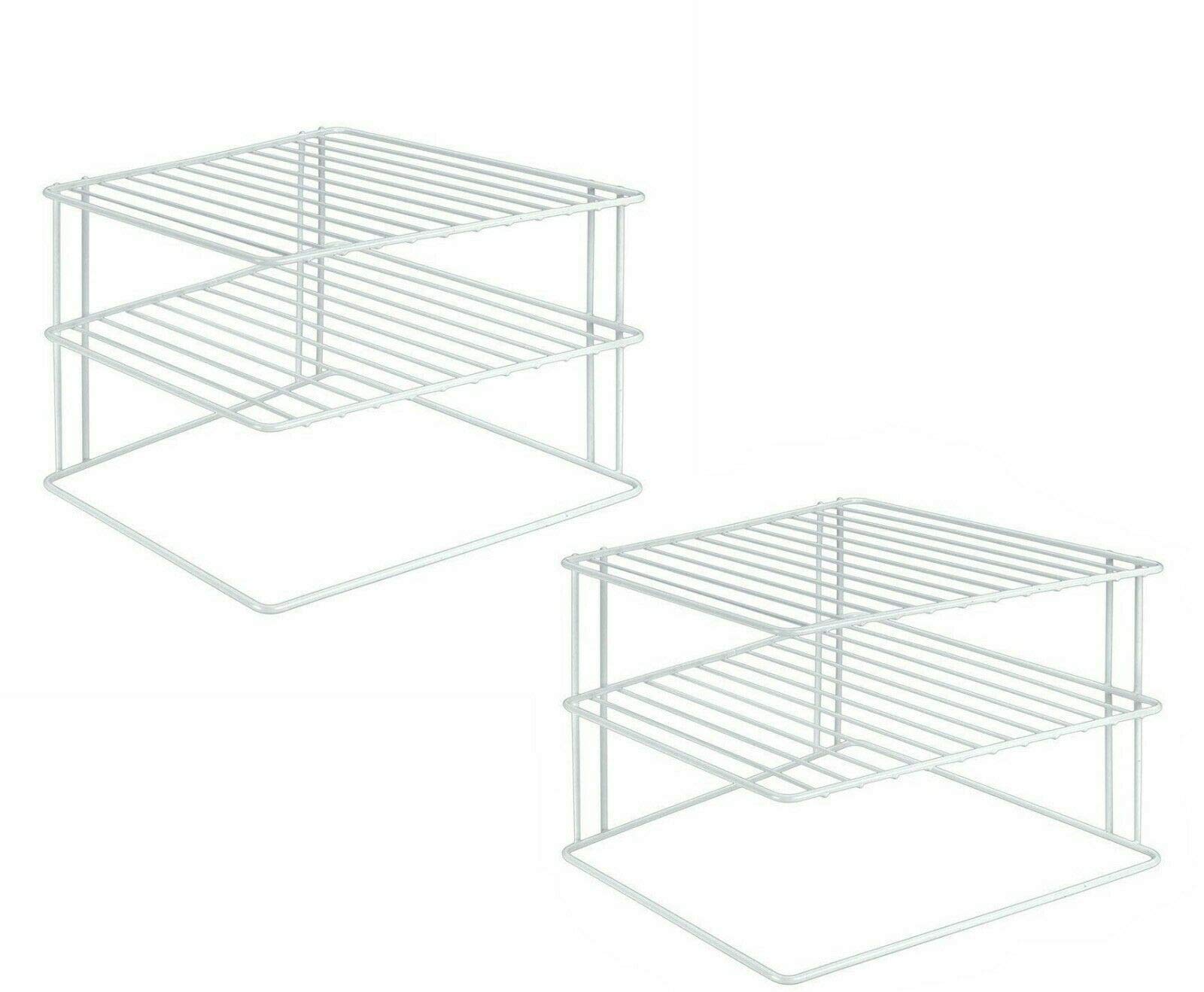 Buy AQS INTERNATIONAL Set of 2, 3 Tier Corner Shelf Organizer Glass
