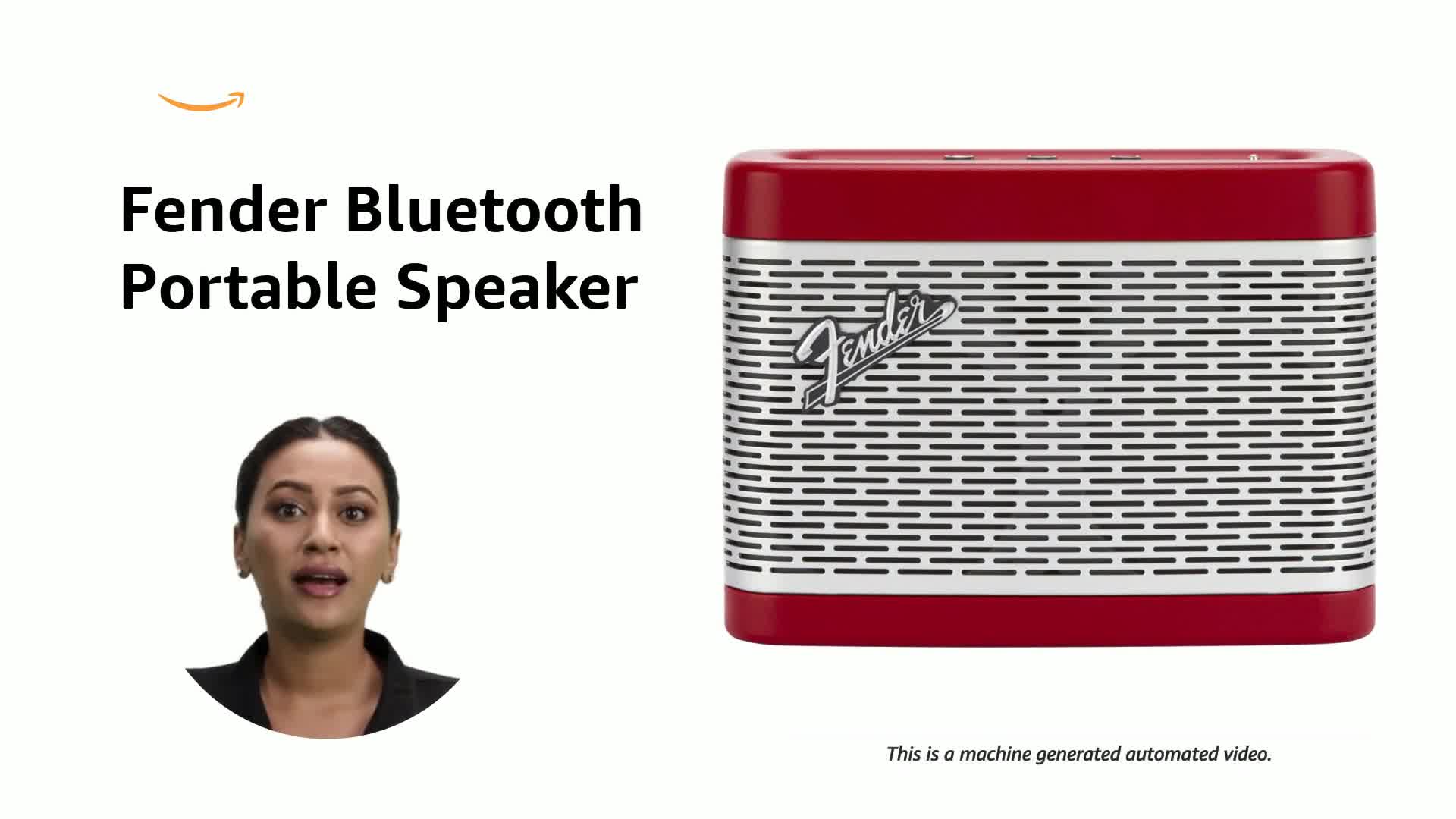 Fender 6960100054 Bluetooth Portable Speaker (Red) : Amazon.in