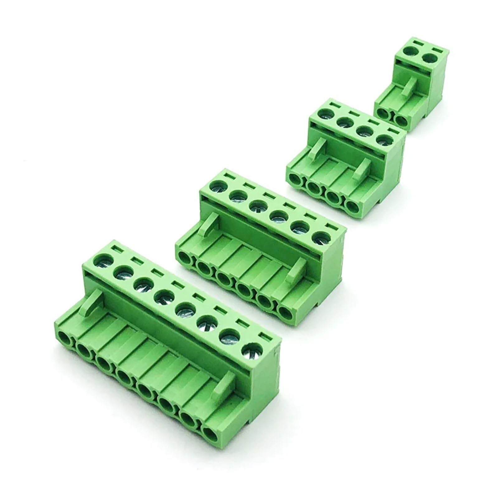 5/10 pares 2EDG 5,08mm bloques de terminales tornillo paso 2/3/4/5/6/7/8/9/10/12 Pin macho enchufe hembra conector PCB .08 mm