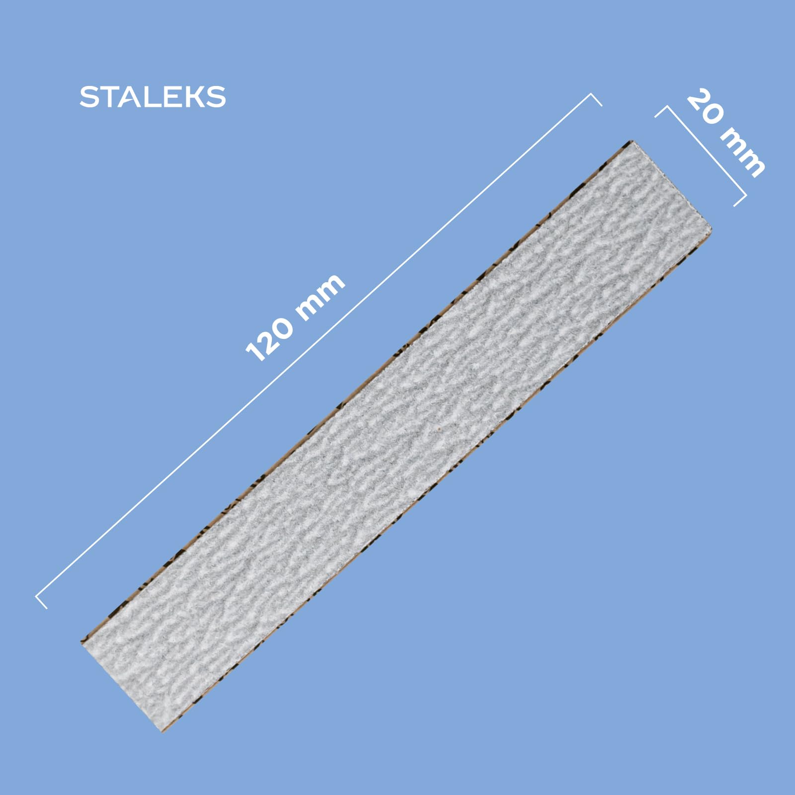STALEKS Pro Lot de 50 limes jetables Papmam pour base droite Smart Papier écologique Grain 180