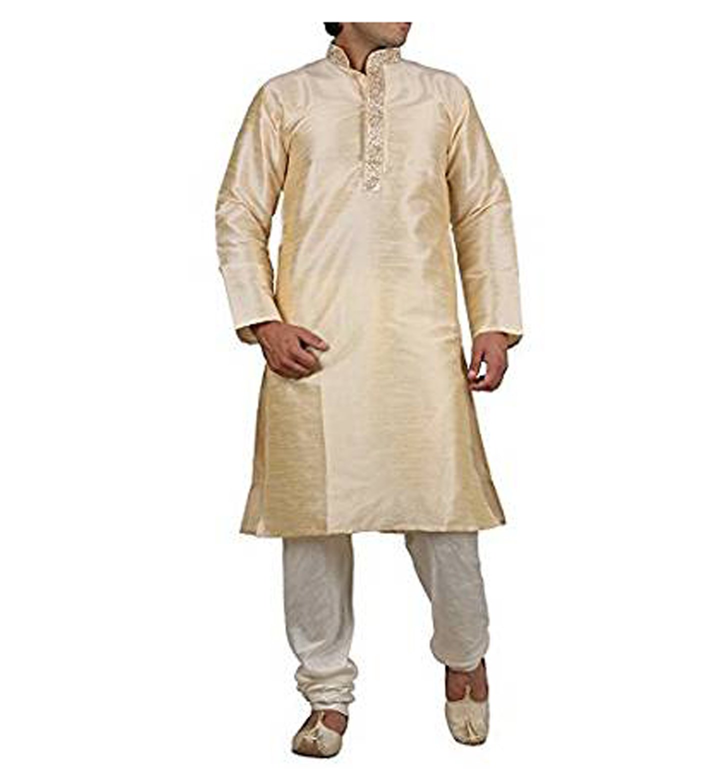 royal kurta Men's Silk Blend Kurta Pyjama Set-picture-26