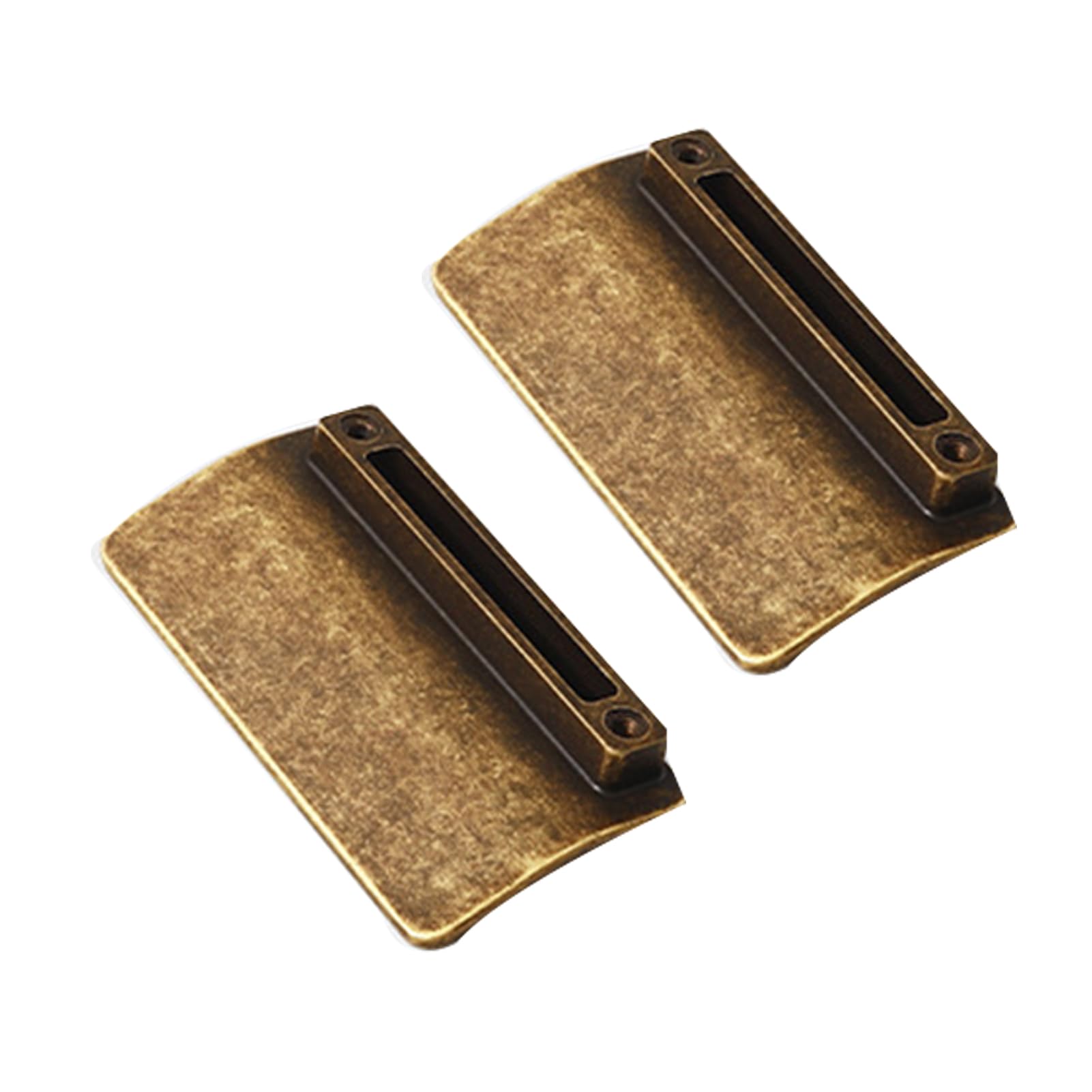 DSWZLQDXB Set of 2 Cabinet Pulls Zinc Alloy Cabinet Knobs Vintage Style Handle for Dresser,Drawer Door Kitchen Hardware Home Door Levers (Bronze,Hole spacing 64mm)