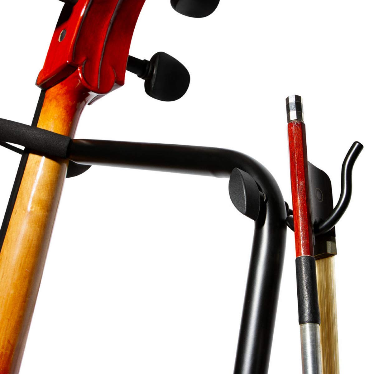 pugdodo Cello Stand Adjustable, Folding Cello Support Stand, A-Frame  Folding Cello Holder Compatible for Violin 1/8-4/4 Cellos Guitars Electric  Bass