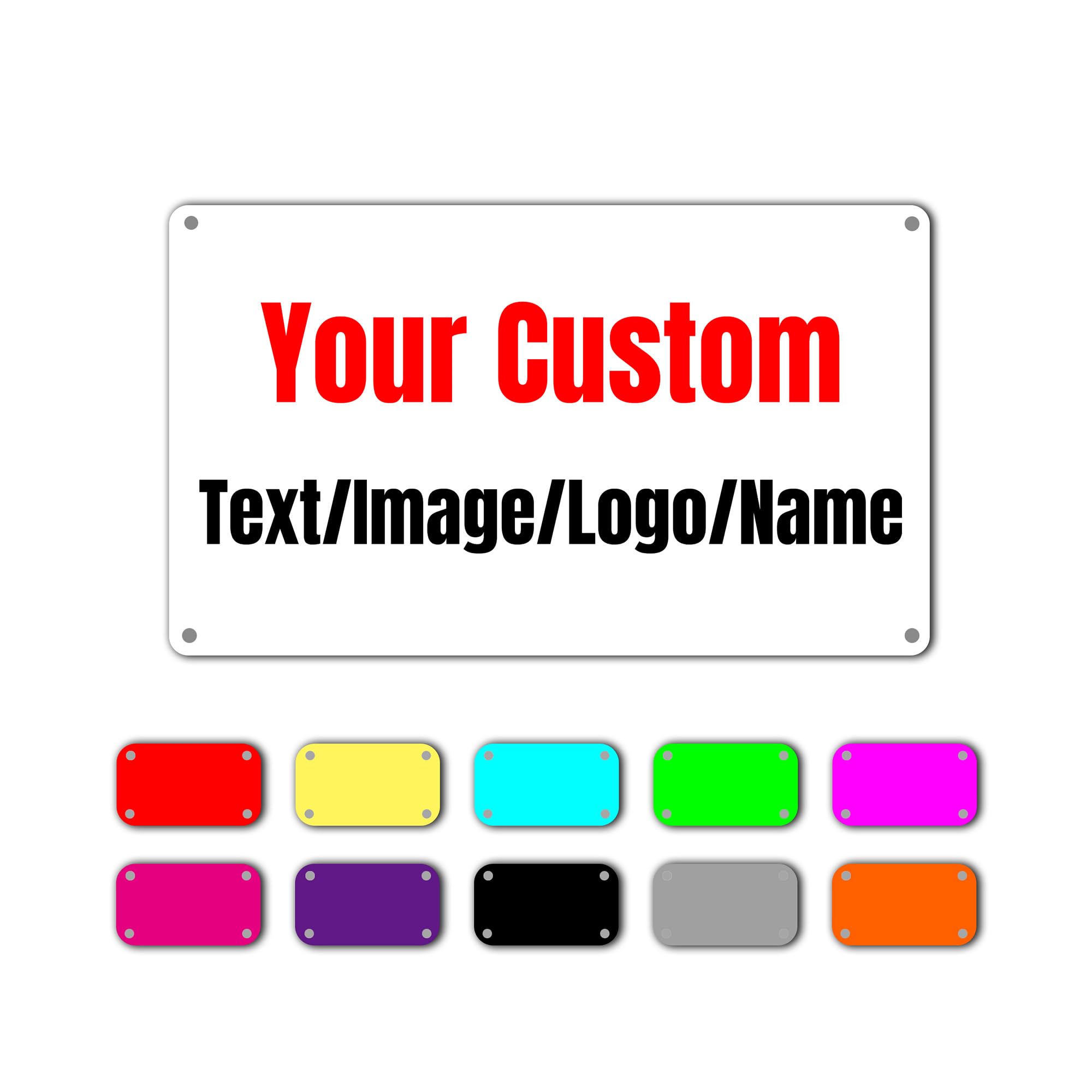 Custom Signs,Personalized Metal Tin Signs for Office, Business,Workplace,Home,Yard,Arrow,Shields,Decorative Slogans, Upload Images or Text (16x12Inch-Horizontal)