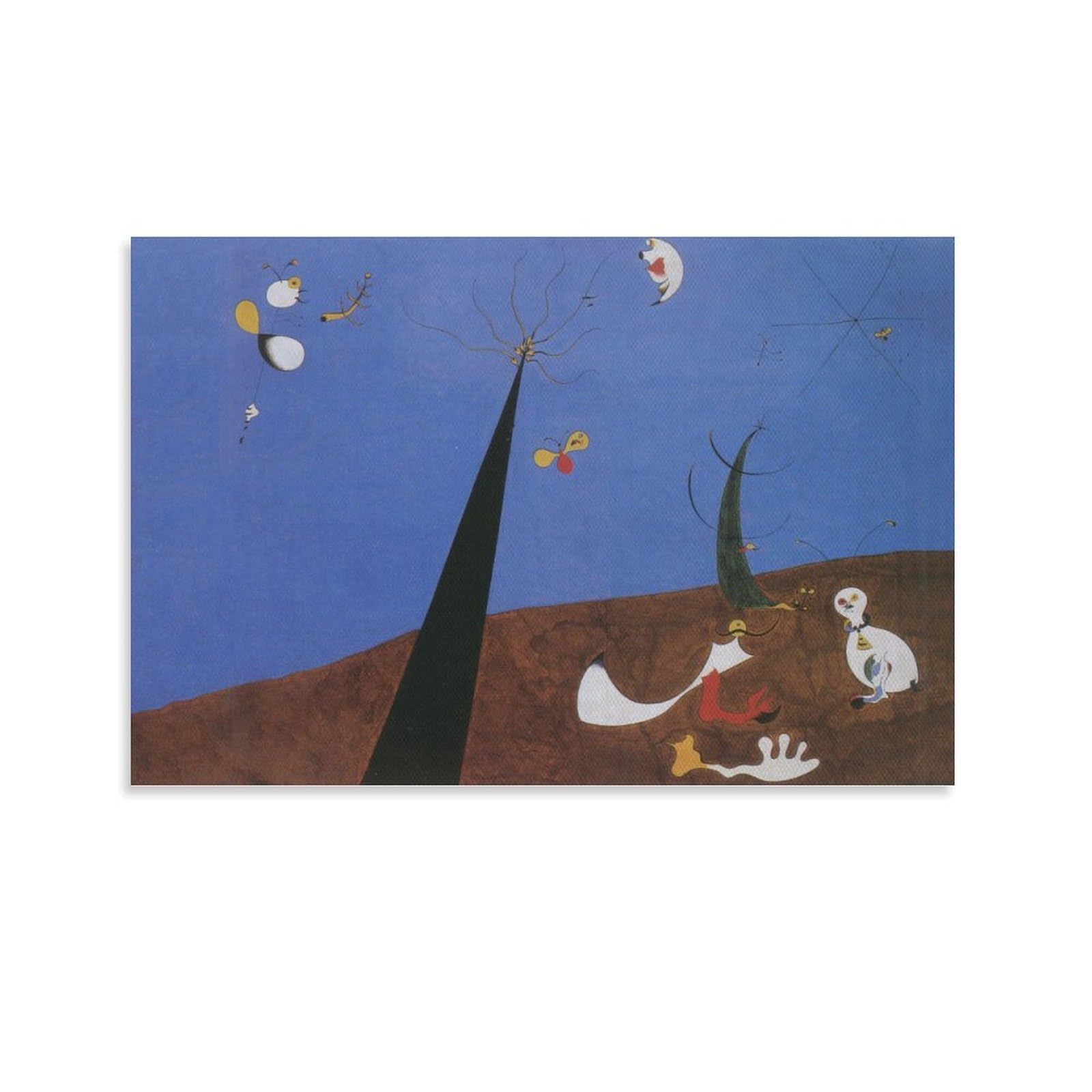 Toile Joan Miró Conversations avec insectes tableau moderne mural 60x90 - 8