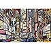Produktbild GREAT ART® XXL Poster  Broadway  New York im Comic Style Wandbild Wanddekoration City Skyline Sightseeing Künstler Kunst Illustration Motiv Megastadt Dekoration (140 x 100 cm)