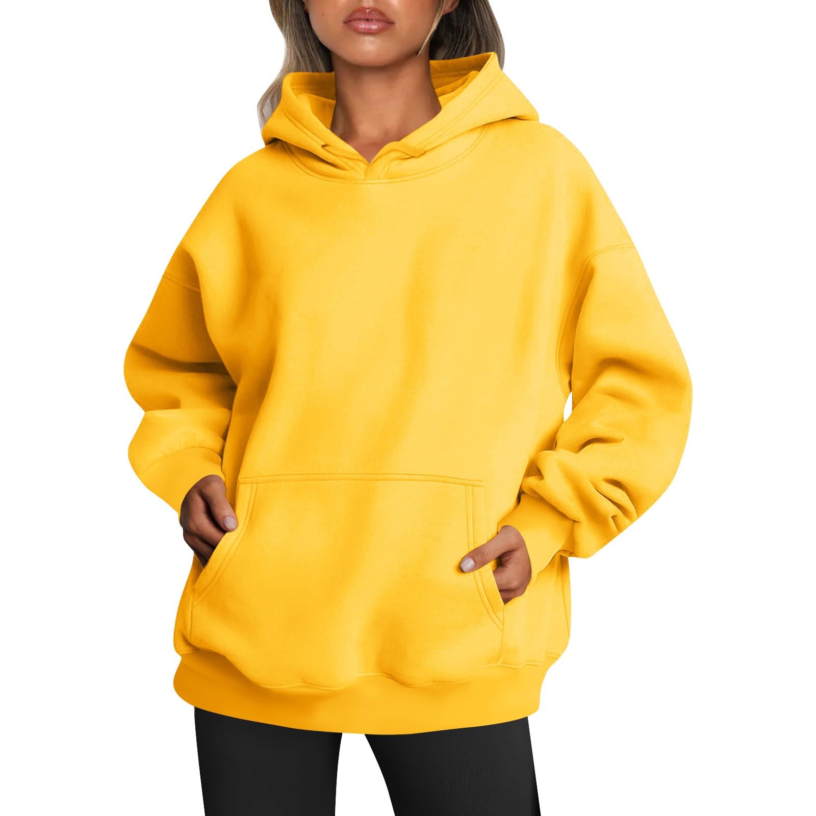 Womens Plain Hoodies Oversized Airplane Mode Travel Hoodie With Pockets or with Eye Mask Winter Fall Outfits Y2k Clothes