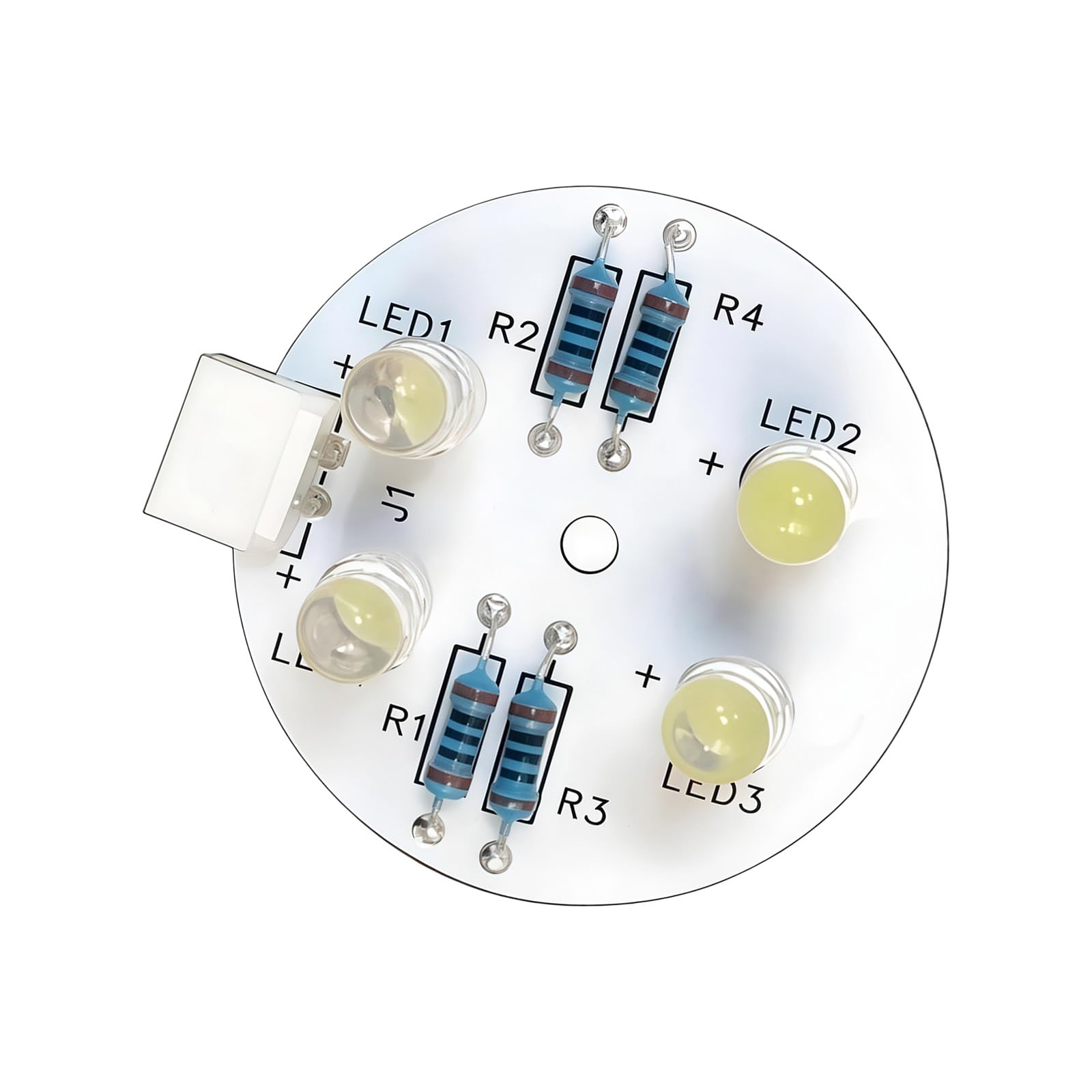Kaeltsyn Brightness 4 LED Refrigerator Repairing Light PCB Texture Replacement Lamp Suitable for Various Fridge Models Fridge Light Replacement