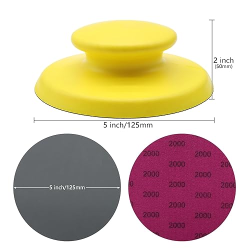 Miniatura 2 de VIBRATITE 40 discos de lija de 3 pulgadas, hojas de papel de lija húmedo y seco, surtido de grano 80 a 7000, papel de lija de carburo de silicio con