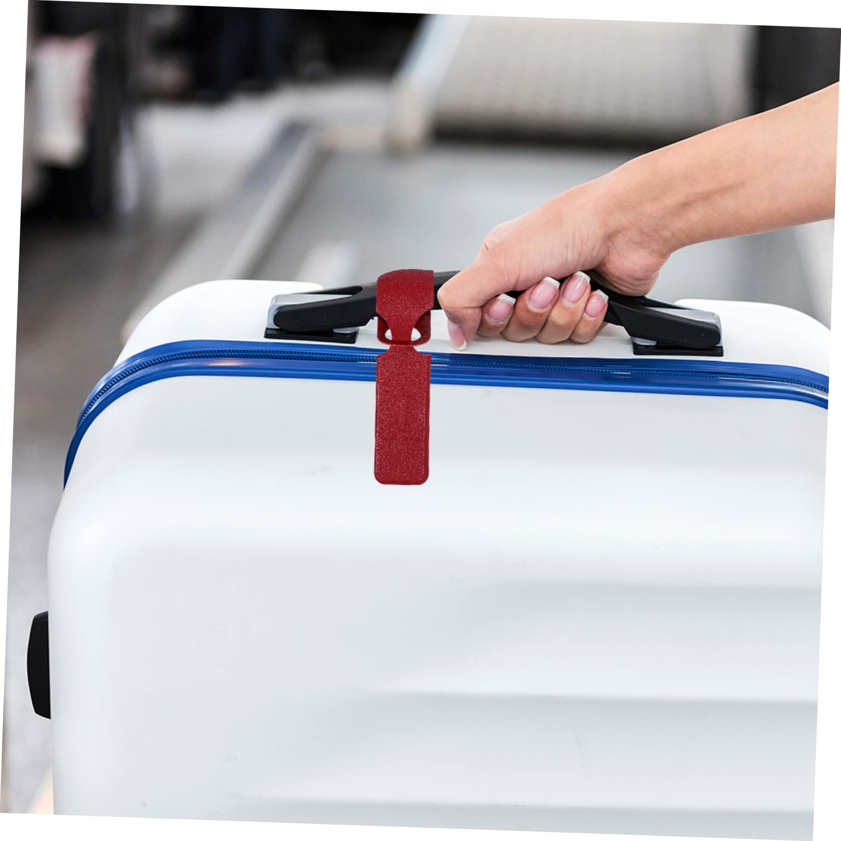 Abaodam 30pezzi Etichette Per Bagaglio Pu Identificatori Pratici Per Valigie Vari Colori Per Viaggi e Bagagli Riutilizzabili e Leggeri