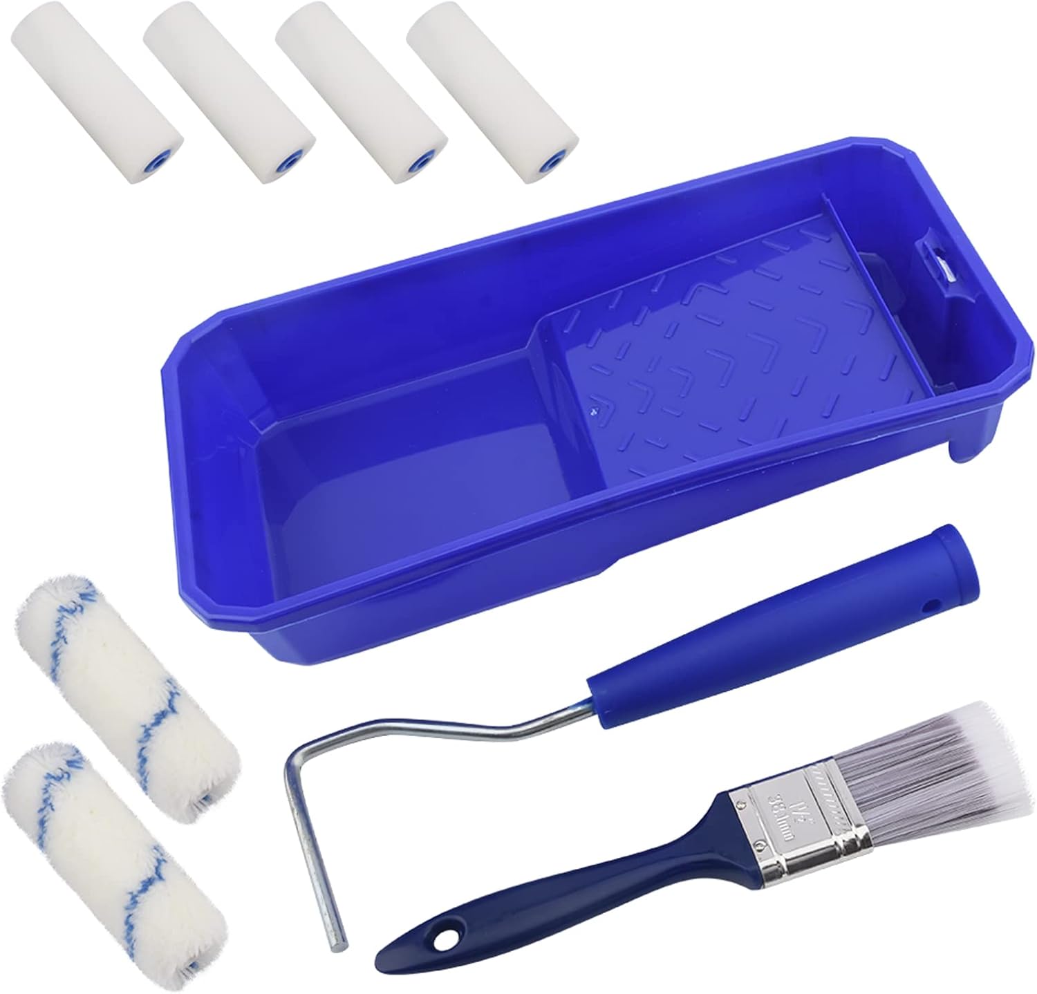 Household Mini Paint Roller Kit, 4 pcs Sponge Paint Roller