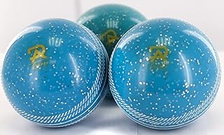 3 x Soft & Safe Glitter Cricket Balls For outdoor & indoors Rubber Cricket Ball With elegant Seam for Best Performing, Coa...