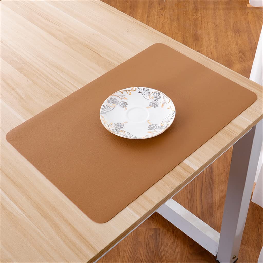IANSHFKN 6 Pcs Leather Placemats Washable Table Pad Mat Tablemats Dining Disc Bowl Coaster Decoration Accessories