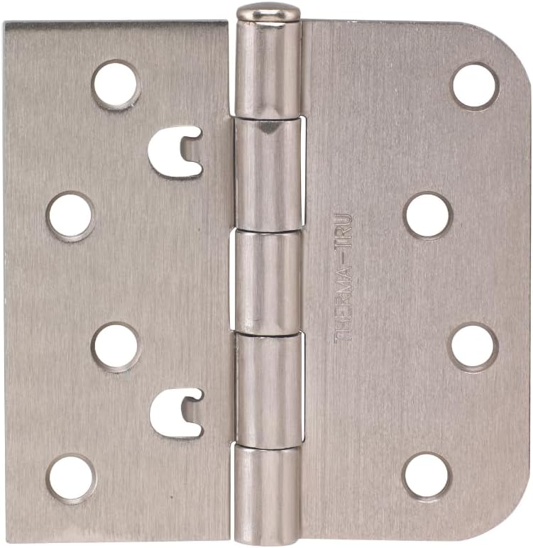 Therma-Tru 4" Self Aligning Standard Door Hinge (3, Satin Nickel)