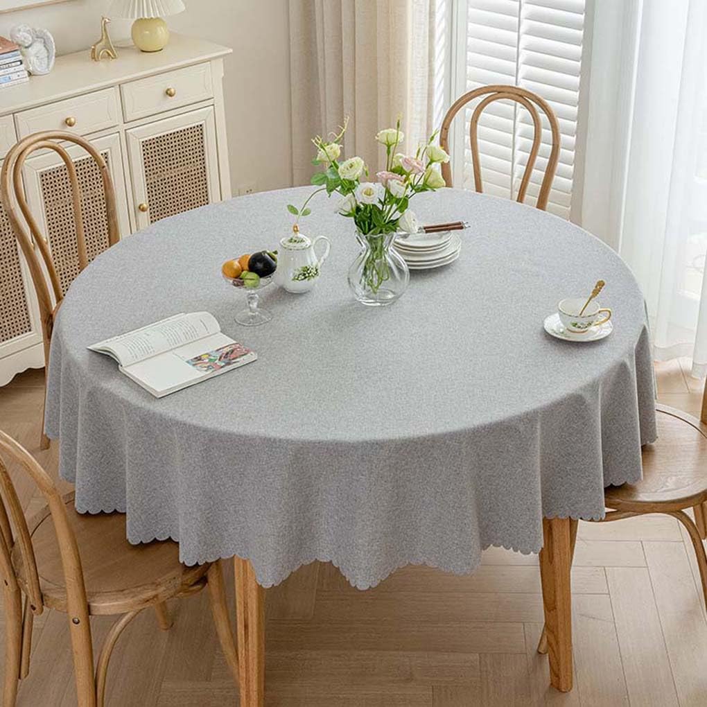 Amazon｜Foxace 円形 テーブルクロス 130cm テーブルマット はっ水加工